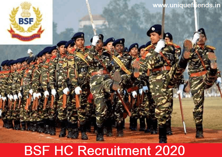 BSF HC Recruitment 2020 » 114 Post | Download Application Form 