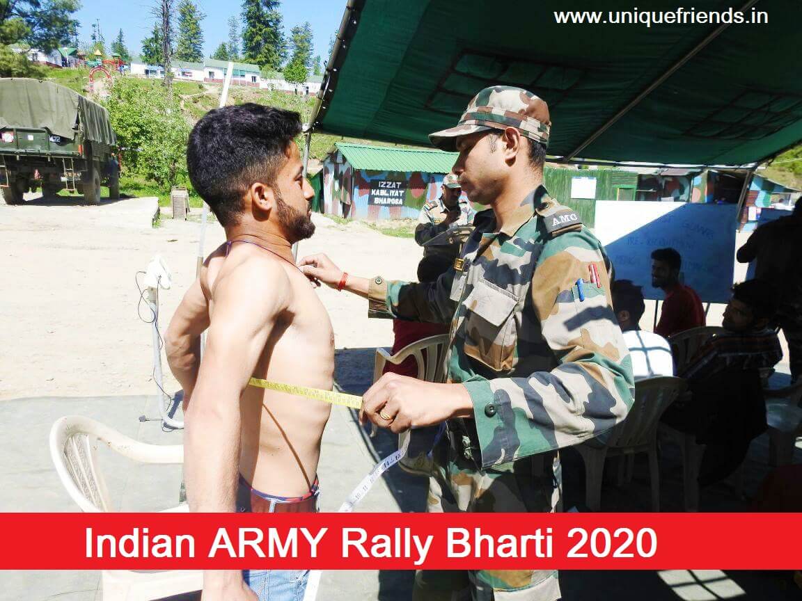 Charkhi Dadri Army Rally Bharti 2020 » Age Limit Notification Sarkari Job