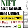 NIFT Group C Recruitment 2022 » Panchkula Non-Teaching Posts Notification Released