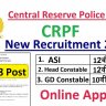 CRPF Recruitment 2023 » Notification For Head Constable & ASI 1458 Post PDF Notification crpf.gov.in Online Form