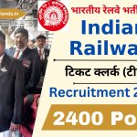Railway TC Recruitment 2023 » Apply Online Ticket Clerk 2400 Post at indianrailways.gov.in Big New Update