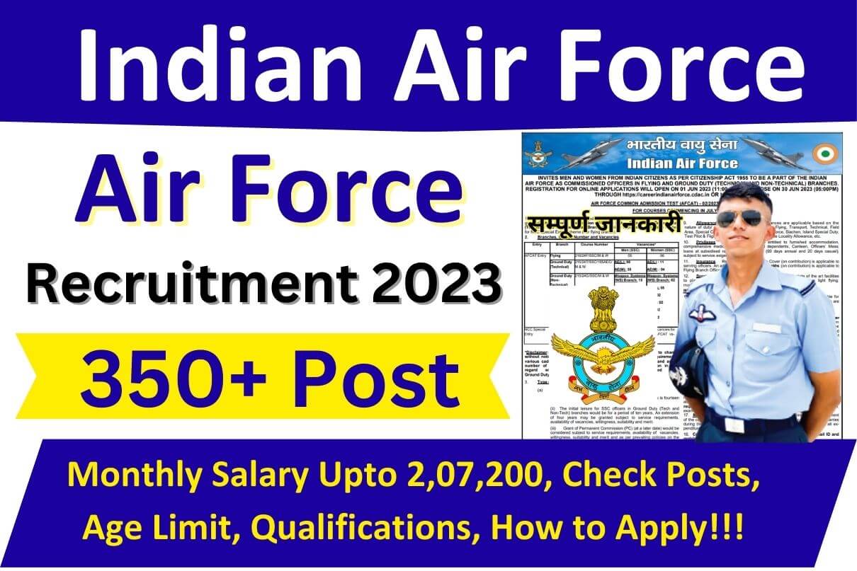 Air Force Recruitment 2023 Monthly Salary Upto 207200, Check Posts