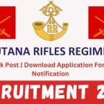 Rajputana Rifles Regimental Recruitment 2024 : Check Post | Download Application Form & Notification