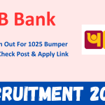 PNB Bank Recruitment 2024 Notification Out For 1025 Bumper Vacancies Check Post & Apply Link