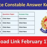 UP Police Constable Answer Key 2024 Download Link February 17 (Available Now)