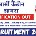 Army Canteen Agra Recruitment 2024 : Group C Post | Download Notification & Application Form