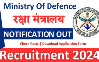 Ministry Of Defence Group C Recruitment 2024 » Check Posts | Download Application Form