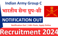 Army Group C Recruitment 2024 Notification Out | 140+ Posts, Apply Online