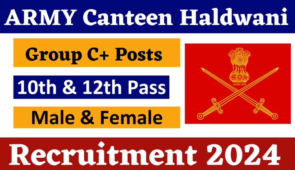 Army Canteen Haldwani Recruitment 2024 | MTS, Store Men Post | Apply Online Form