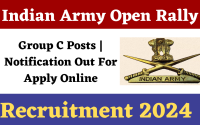 Indian Army Siliguri Recruitment 2024 | Group C Post | Download Application Form & Notification