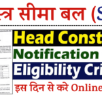 SSB Head Constable Recruitment 2024-25 Notification | 415+ Posts, Apply Online