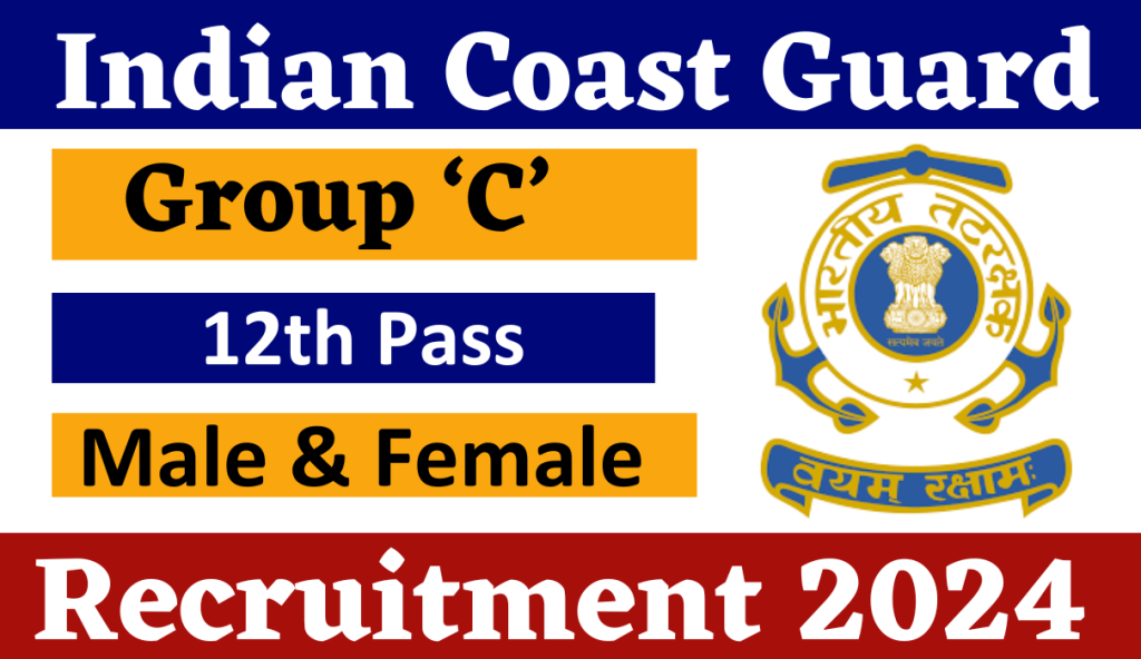 Indian Coast Guard Recruitment 2024 : Check Post | Download Application Form