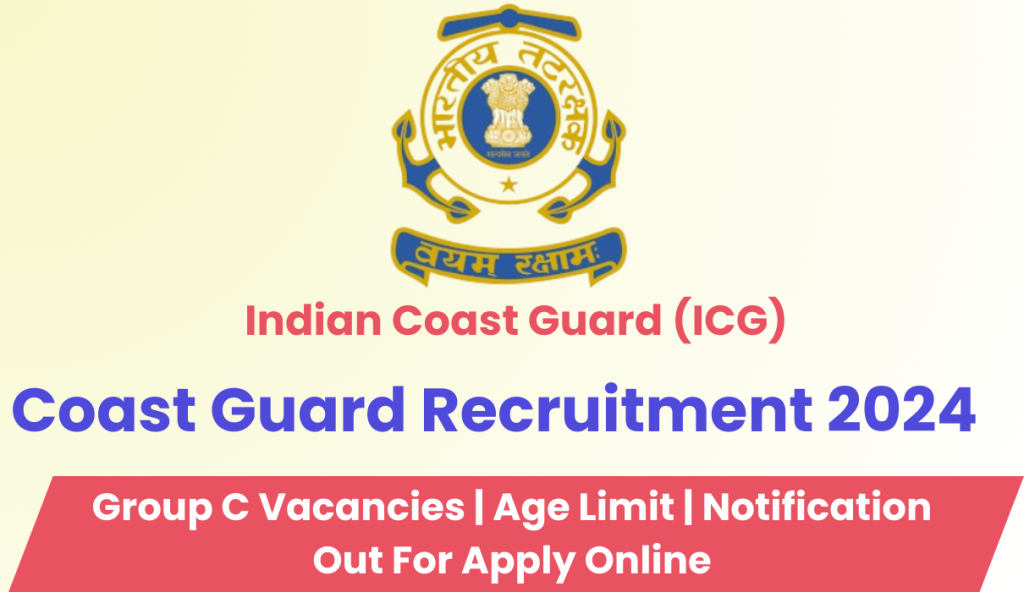 Coast Guard Region Recruitment 2024 : Check Post | Download Application Form