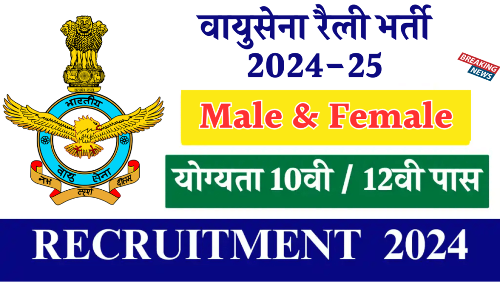 Airforce Station Sirsa Recruitment 2024 Notification | Group C Post | Download Application Form