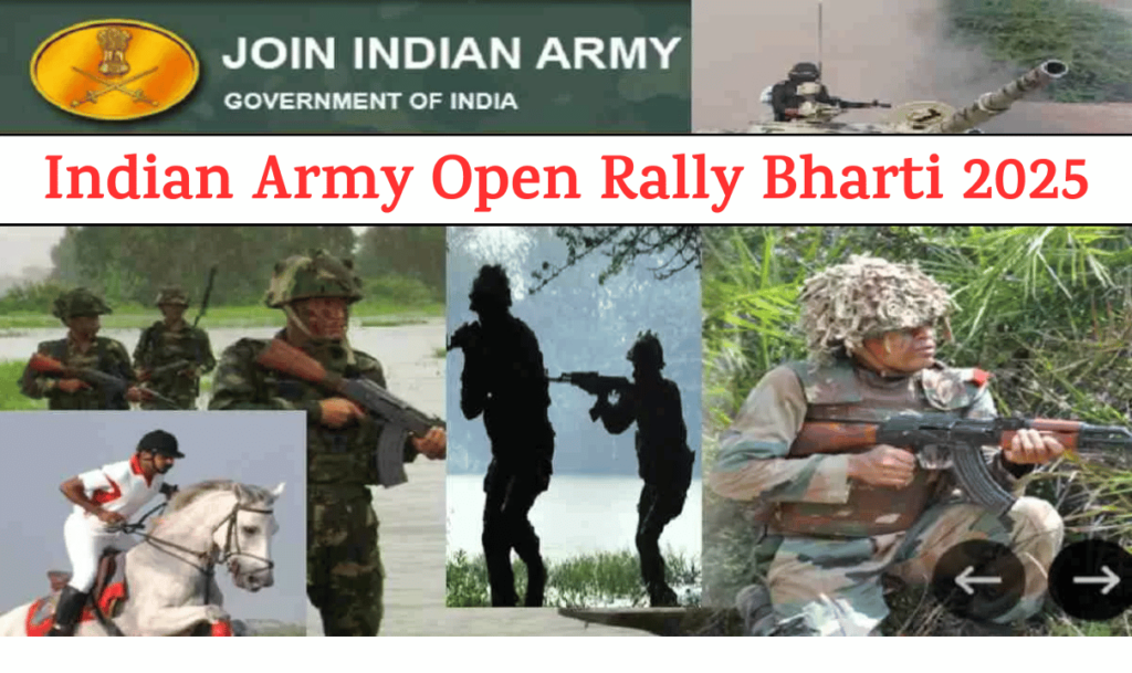 Indian Army Open Rally Bharti 2025 Notification For GD/Officer Assistant & Tradesman