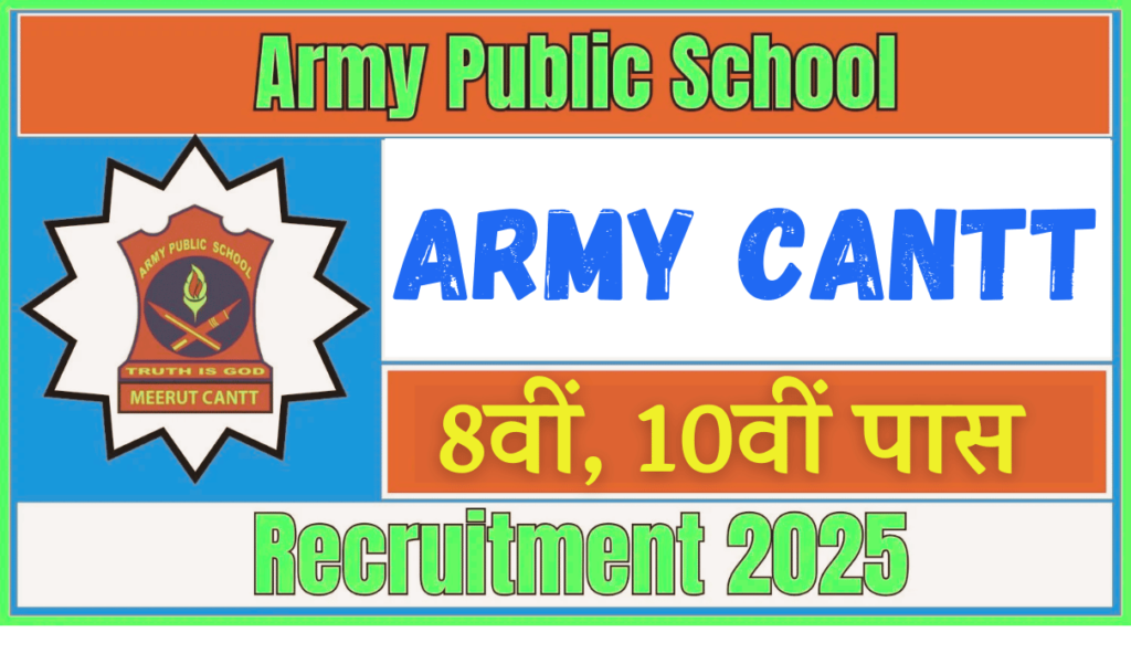 Army APS Meerut Cantt Recruitment 2025 » Notification Out For Group C+ Posts Direct Interview