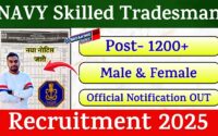 Indian Navy Tradesman Recruitment 2025 » 1200+ Post | Notification Out For Apply Online