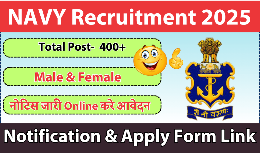 Indian Navy Tradesman Recruitment 2025 » Notification Our For 410+ Post 