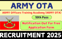 ARMY OTA Recruitment 2025 » 580 Posts | Notification Out For Group C Application Form