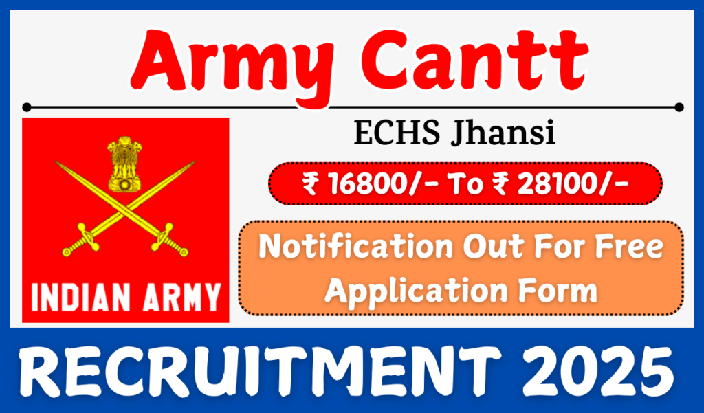 ECHS Jhansi Recruitment 2025 Notification » Peon, Chowkidar, Driver, Clerk Posts | Application Form