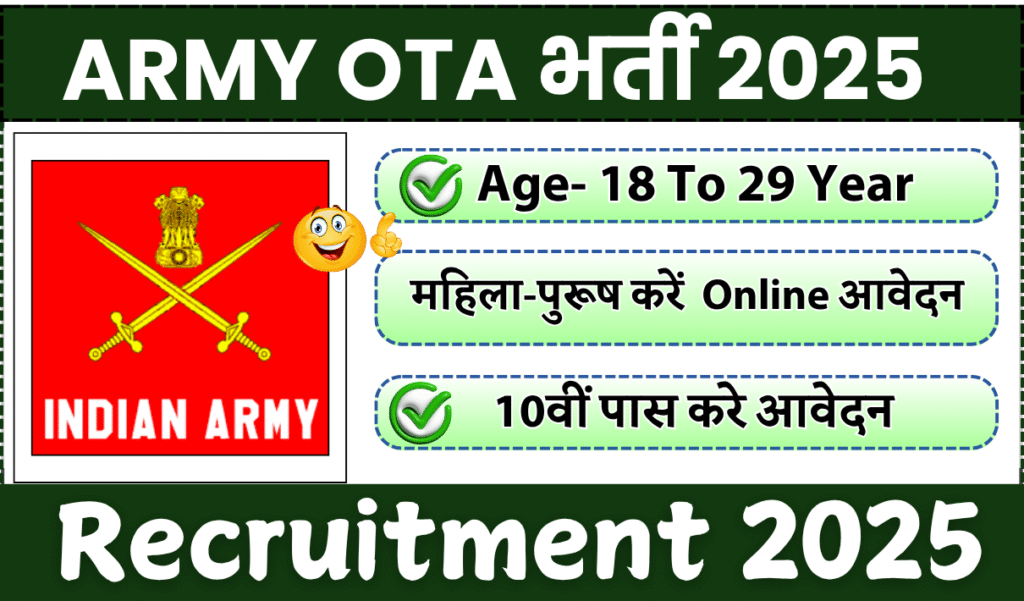 ARMY OTA Recruitment 2025 » 295 Posts | Notification Out For Group C Application Form