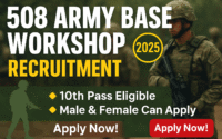 508 Army Workshop Recruitment 2025 » Notification Out For 1800 Post Application Form