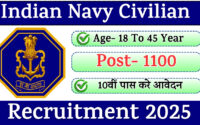 Indian Navy Civilian Recruitment 2025 Apply Online » 012025 Notification OUT for 1100 Posts