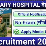 Military Hospital Dehradun Recruitment 2025 » 480 Post | Notification Out For Free Application Form