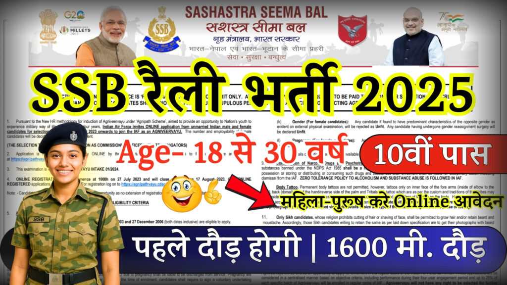 SSB Constable Recruitment 2025 Notification | 480+ Posts, Apply Online SSB Constable Recruitment 2025 Notification | 480+ Posts, Apply Online