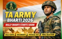 TA Army Bharti 2026 Date Official Notification 1,2,3,4 Zone Rally Details